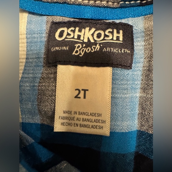 Bundle Of 2 Boys Button Down Collar Shirts Size 2T And 2-3 Years - Picture 3 of 5